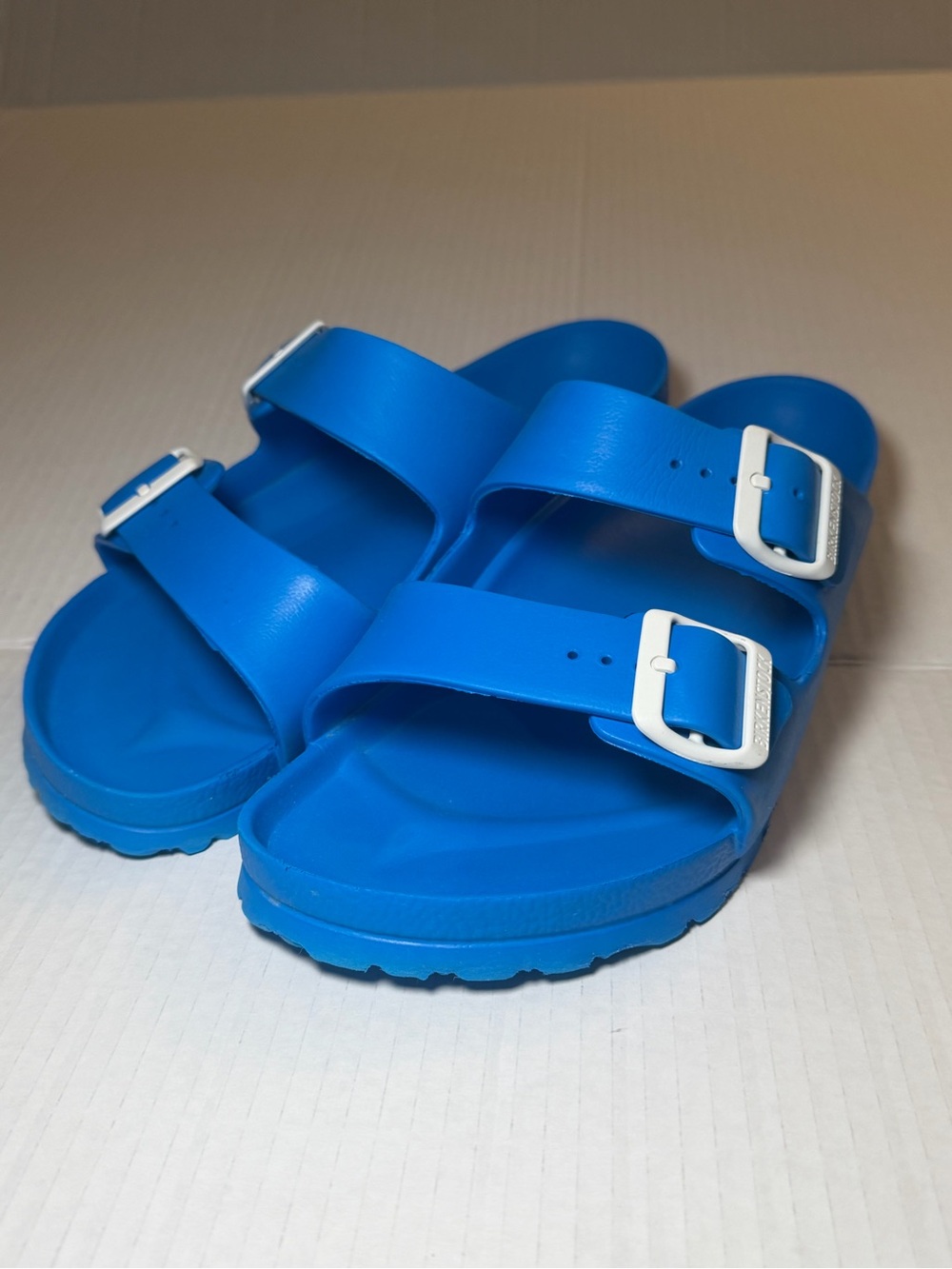 Birkenstock Mens Arizona EVA Sandals Blue Waterproof Slides Size 41